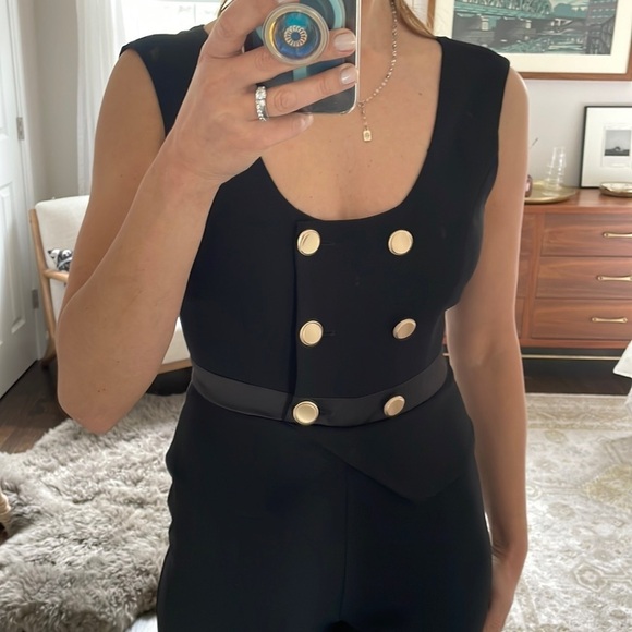 Boston Proper Black Tuxedo Jumpsuit - Picture 5 of 12